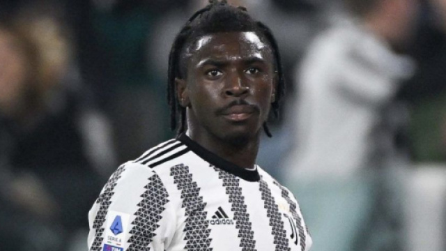 Moise Kean, giocatore della Juventus.
