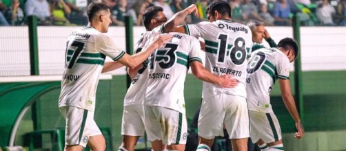 Coritiba venceu a primeira no Brasileir&atilde;o (Reprodu&ccedil;&atilde;o/Twitter/@Coritiba)