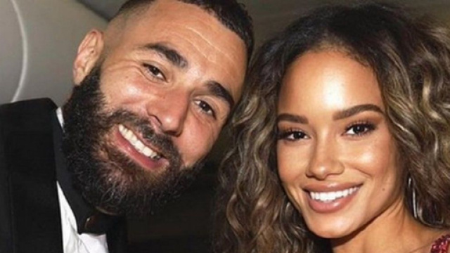 Karim Benzema et sa compagne (capture Twitter @Big_benze_9)