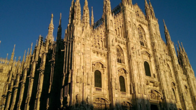 Il Duomo di Milano, vicino al Palazzo Reale della mostra.