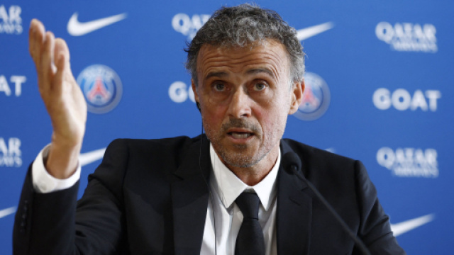 Luis Enrique au PSG (capture Twitter @CanalSupporters)