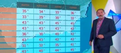 Carlos Almansa, el hombre del tiempo de Canal Sur se volvi&oacute; popular por su frase sobre la ola de calor (Canal Sur)