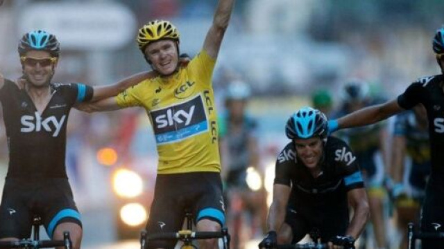 Ciclismo, il quattro volte vincitore del Tour de France Chris Froome.