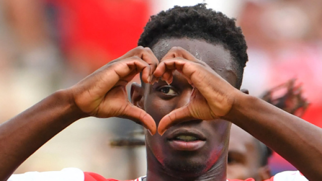L'attaccante dell'Arsenal Balogun