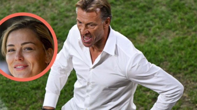Laure Boulleau tape sur Herv&eacute; Renard (capture Twitter @GoalFrance)