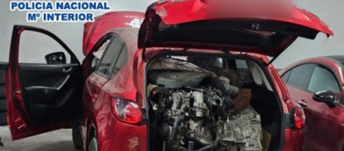 La Polic&iacute;a Nacional arrest&oacute; a seis hombres, tres de ellos de nacionalidad polaca (Twitter, @policia)