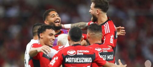 Flamengo venceu o Gr&ecirc;mio (Reprodu&ccedil;&atilde;o/Facebook/FlamengoOficial)