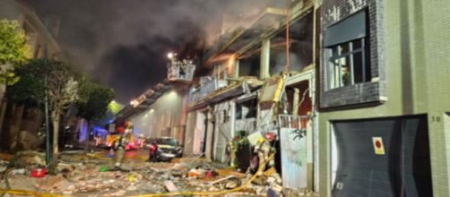 La explosi&oacute;n se sinti&oacute; en varios puntos de Valladolid (Twitter, @PoliciaVLL)