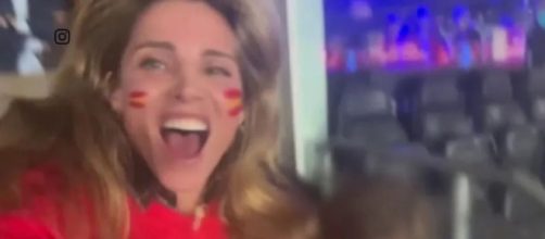 Elsa Pataky viral al celebrar la victoria de Espa&ntilde;a en el campeonato femenino (Mediaset)