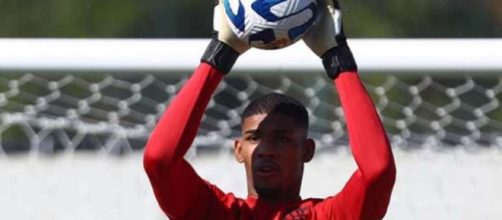 Kau&atilde; treinando pelo Flamengo (Divulga&ccedil;&atilde;o/Flamengo/Gilvan de Souza)