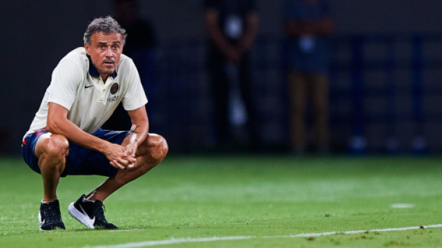 Luis Enrique en forme pour ses d&eacute;buts au PSG (Twitter/@ActuFoot_)