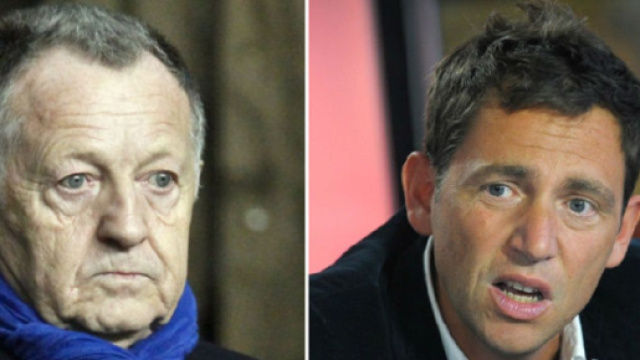 Jean-Michel Aulas et Daniel Riolo (capture Twitter @rmc)