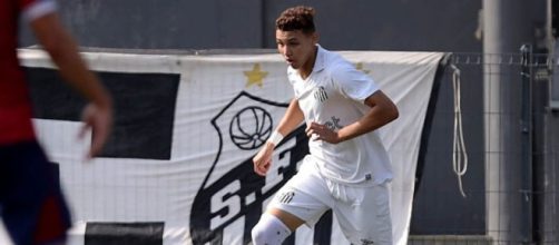 Deivid em a&ccedil;&atilde;o pelo Santos (Reporu&ccedil;&atilde;o/Instagram/@deividwashington_)