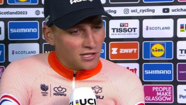 Il Campione del Mondo di ciclismo Mathieu Van der Poel.