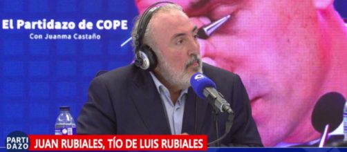 El t&iacute;o del suspendido presidente de la RFEF reconoci&oacute; que se hab&iacute;a puesto en contacto con su familia en Motril (Twitter, @partidazocope)