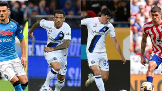 Eljif Elmas, Stefano Sensi, Alessandro Bastoni e Rodrigo De Paul (Instagram).