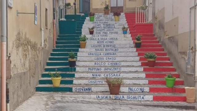 La Scala della Legalit&agrave; a Caltagirone