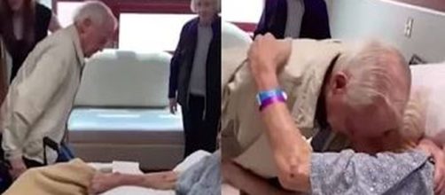 Adulto mayor se despide de su hermano menor con un abrazo (Youtube)