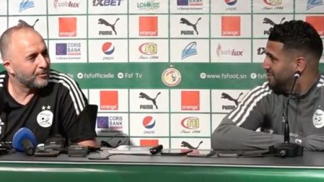 L'Alg&eacute;rie de Belmadi affronte le S&eacute;n&eacute;gal ce mardi soir. (screenshot Twitter - @la_vagueverte)