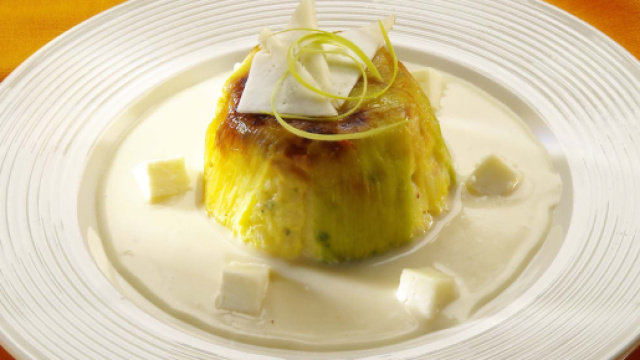 Sformato di porri e merluzzo, un piatto delicato e buono.