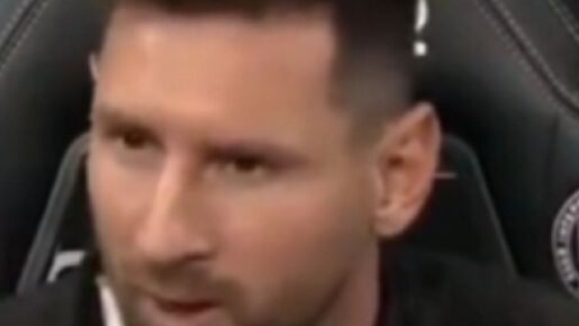 Lionel Messi avec son nouveau club de l'Inter Miami (capture Twitter @PVSportFR)