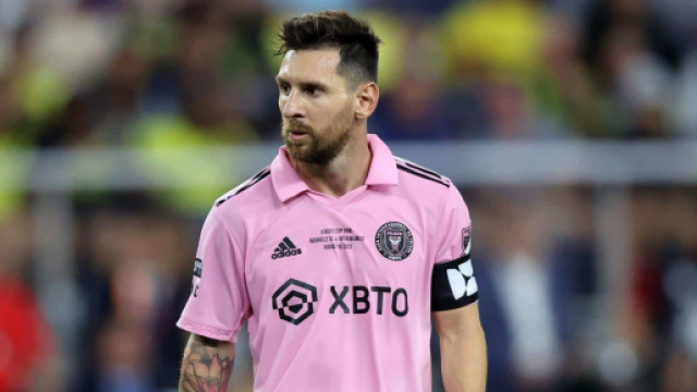 Lionel Messi sous ses nouvelles couleurs de l'Inter Miami (capture Twitter @PVSportFR)