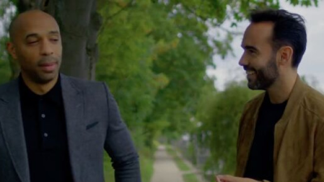 Thierry Henry ne veut pas s'exprimer sur la pr&eacute;sence de Kylian Mbapp&eacute; aux JO. (screenshot Twitter - @PVSportFR)