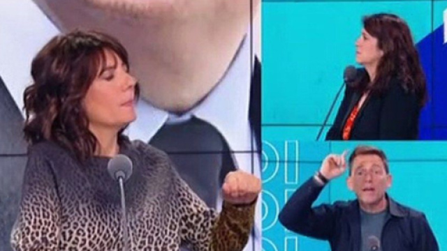 Estelle Denis et Daniel Riolo sur RMC (capture Twitter @AnonymeCitoyen)