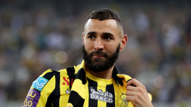 Karim Benzema sous les couleurs d'Al-Ittihad (capture Twitter @ActuFoot_)