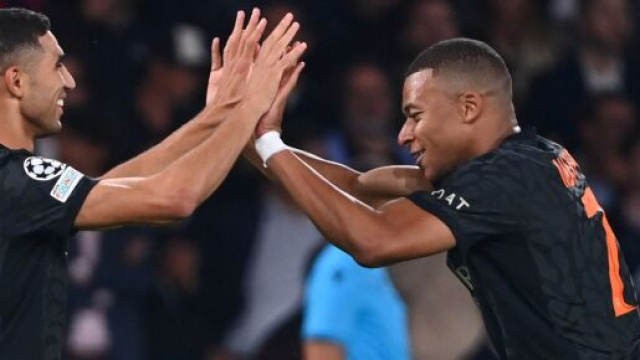 Mbapp&eacute; en forme avec le PSG depuis quelques semaines. (screenshot Twitter - @ActuFoot_)