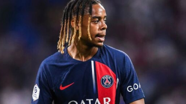 Barcola auteur d'un bon match pour sa premi&egrave;re titularisation avec le PSG. (screenshot Twitter - @CanalSupporters)