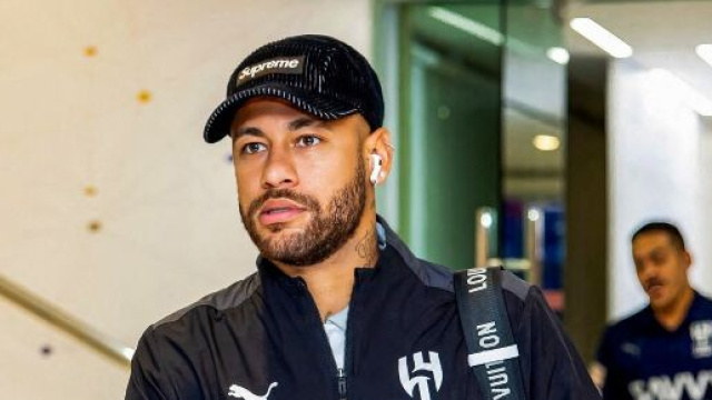 Neymar sous les couleurs d'Al-Hilal (Capture Twitter @ActuFoot_)