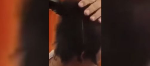 El padre de la ni&ntilde;a que la castig&oacute; rap&aacute;ndola, volvi&eacute;ndose viral (TikTok)