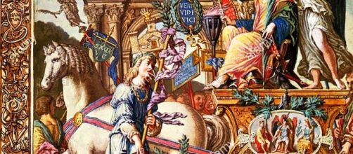 Andrea Mantegna&rsquo;s 'Triumph of Caesar' (Image source: Public Domain/Wikipedia Commons)