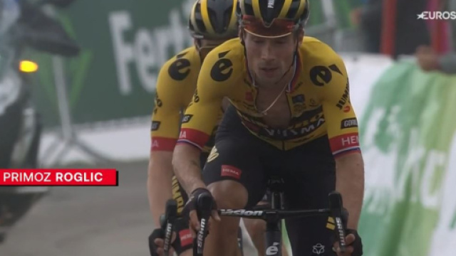 Ciclismo, Primoz Roglic alla Vuelta Espana.