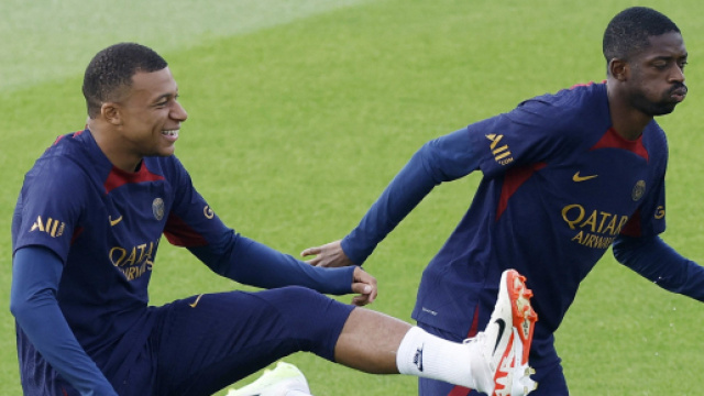 Kylian Mbapp&eacute; et Ousmane Demb&eacute;l&eacute; sous les couleurs du PSG (capture Instagram Kylian Mbapp&eacute;)