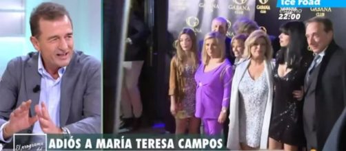 Alessandro Lequio se va de gu&oacute;n durante el homenaje a Mar&iacute;a Teresa Campos (Telecinco)