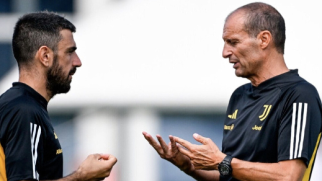 In foto Francesco Magnanelli e Massimiliano Allegri.