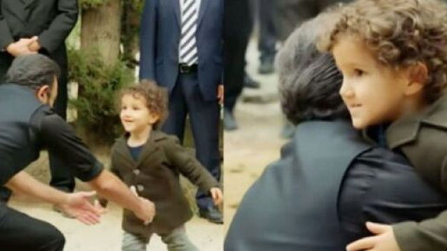 Terra amara, retroscena funerali Yilmaz: il piccolo Adnan consola Fekeli in lacrime.