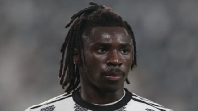 Moise Kean, giocatore della Juventus.