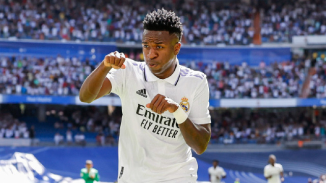 Vinicius avec le Real Madrid (capture Twitter @ActuFoot_)