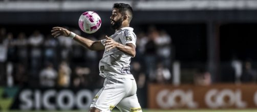 Felipe Jonata jogou pouco pelo Santos em 2023. (Ivan Storti/Santos FC)