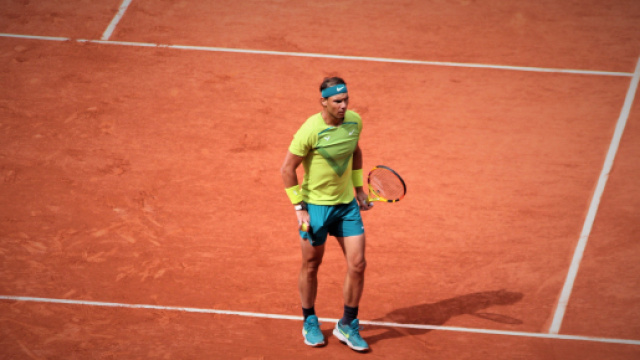 Rafael Nadal &agrave; Roland-Garros (capture Twitter @Instant Foot)