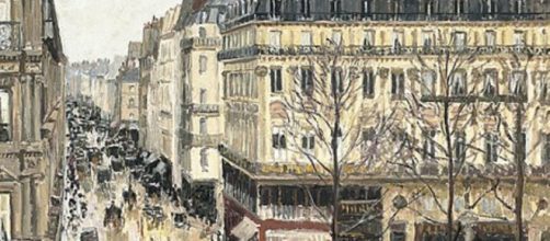 Camille Pissarro&rsquo;s 'Rue Saint-Honor&eacute; in the Afternoon. Effect of Rain' (Image source: Susana Vera/Reuters)