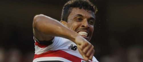 Luiz Gustavo marcou seu primeiro gol pelo Tricolor (Reprodu&ccedil;&atilde;o/Facebook/saopaulofc)