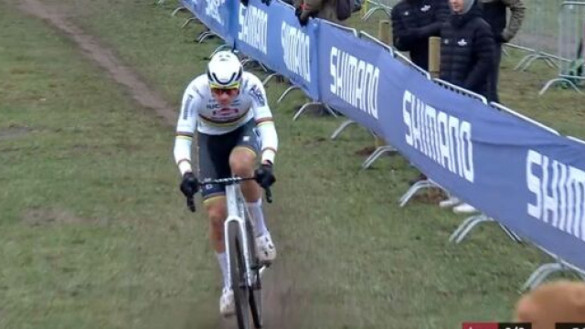 Mathieu Van der Poel, i dati del Tour de Zwift: 244 watt medi con 114 battiti.