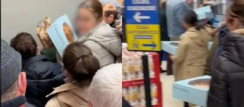 Instant&aacute;nea del clip viral del rosc&oacute;n del Lidl compartida en TikTok (TikTok/volviendoalos30)