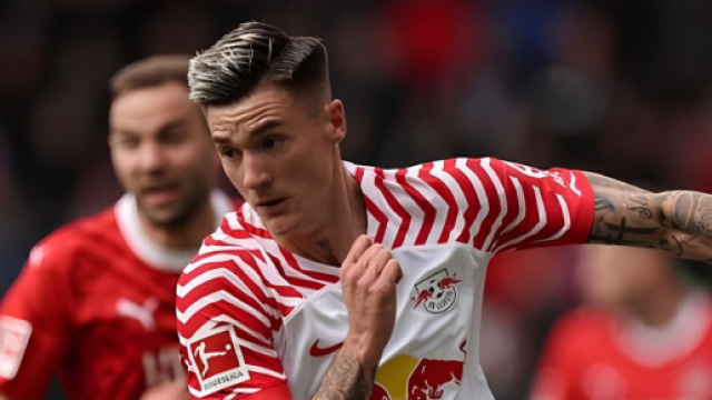 Benjamin Sesko con la maglia del Lipsia &copy; profilo Instagram benjaminsesko