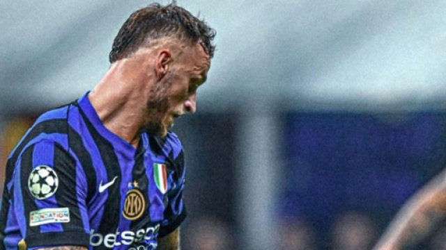 Arnautovic in azione con l'Inter in Champions League - Instagram Arnautovic.