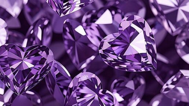 Diamanti ametista cuore &copy; Immagine di Pixabay.